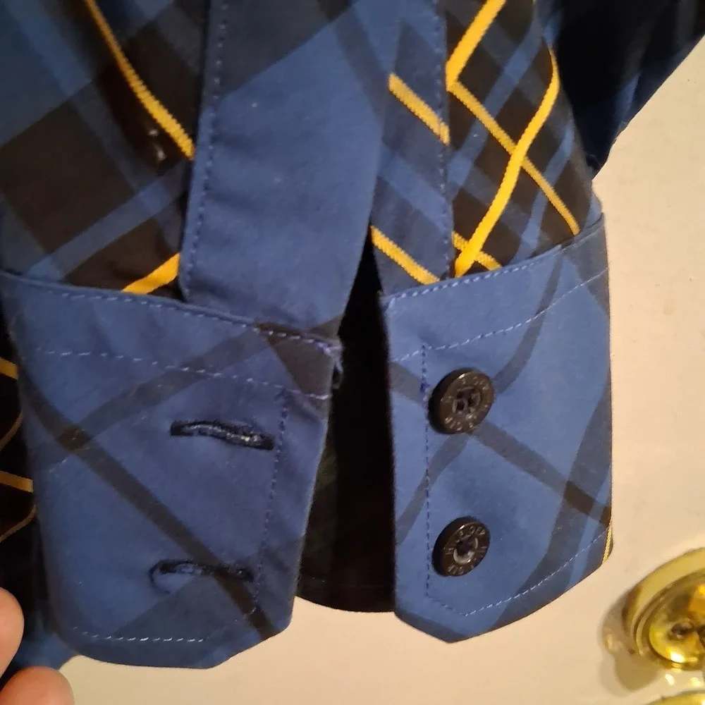 Vtg Y2K  TOMMY HILFIGER  Red Label M Blue Gold Ben Descendants‎ Disney Bound EUC